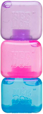 Schylling NeeDoh Nice Ice Baby 4 Pack - Sensory Squeeze Toy - 1.5" Cube - Colors May Vary - Cozy Cube Squish