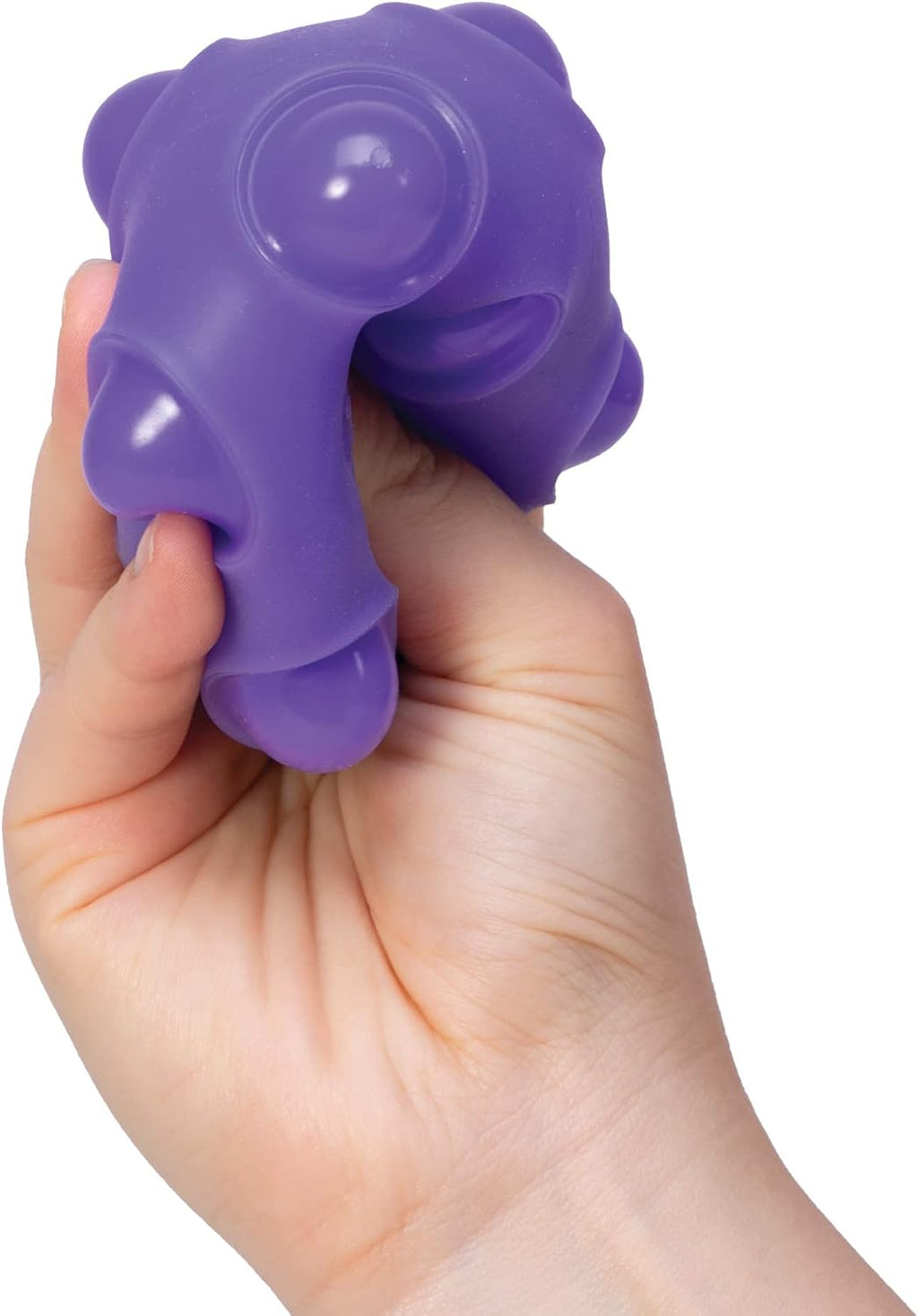 Schylling NeeDoh Happy Snappy Ball - Sensory Squeeze Toy - Air Filled Perfect Pop - 2.5" Wide - Color May Vary (Pack of 1) - Calming Squeeze Toy