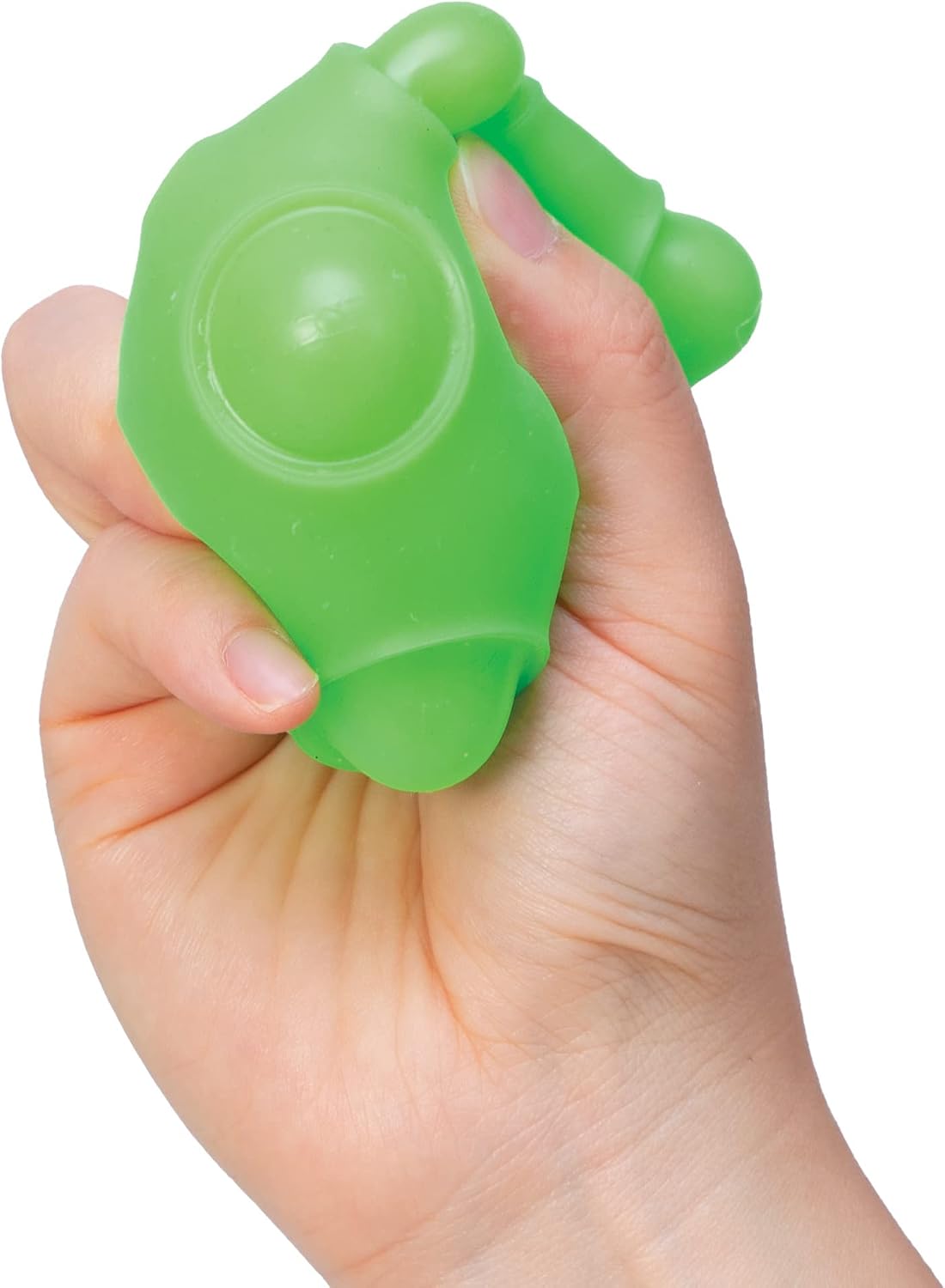 Schylling NeeDoh Happy Snappy Ball - Sensory Squeeze Toy - Air Filled Perfect Pop - 2.5" Wide - Color May Vary (Pack of 1) - Calming Squeeze Toy