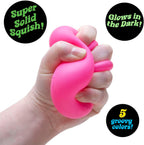 Schylling NeeDoh Nice Cube Glow - Squeeze Toy with a Super Solid Squish - Handy Sensory Cube
