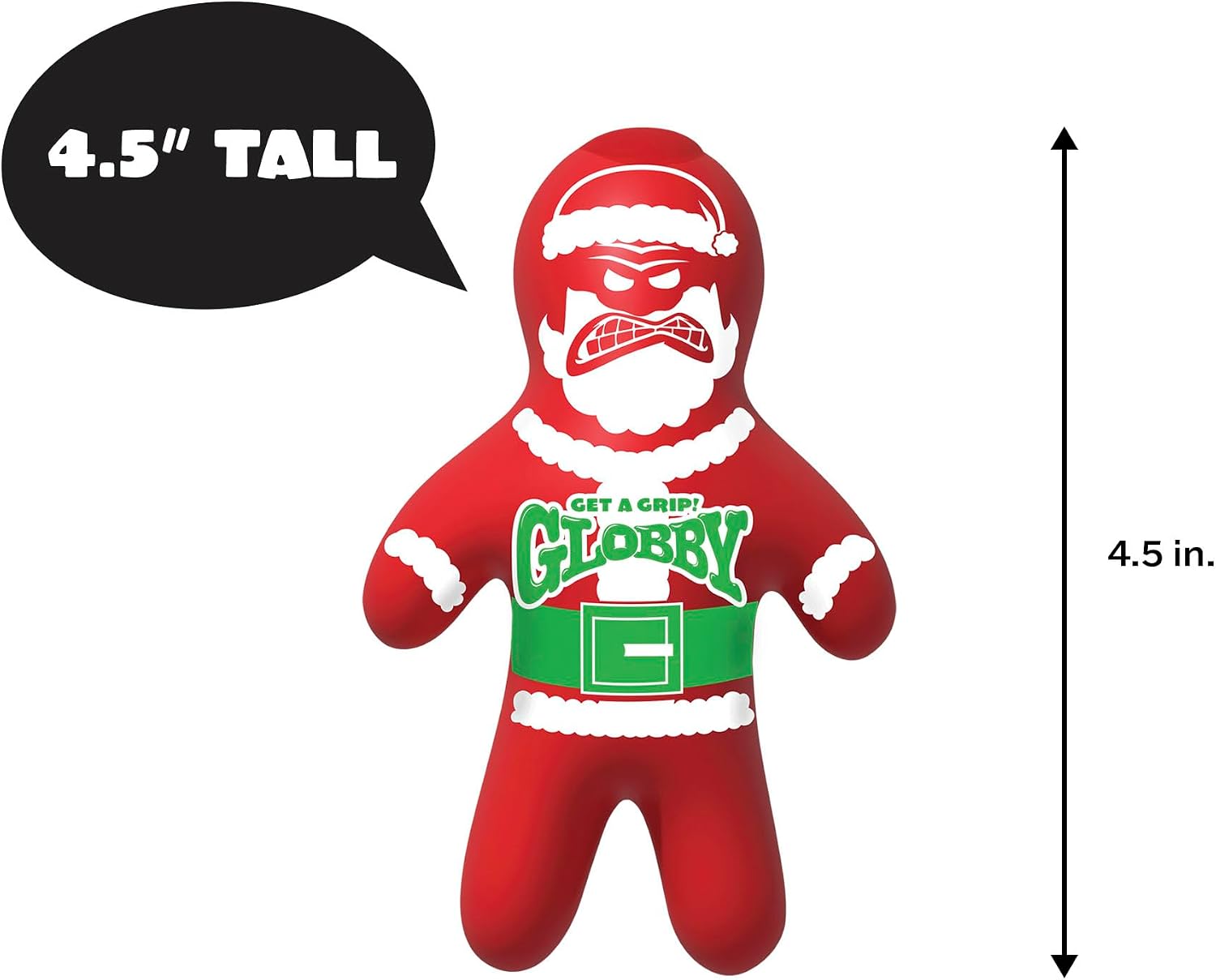 Schylling NeeDoh - Squishmas 2026 - Santa Globby - One Per Box - Colorful Seasonal Favorite