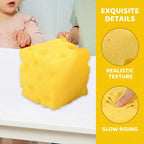 10cm Giant Cheese Squishy Toy,Slow-Rebound Shapeable Squeeze Ball, Realistic Sensory Fidget Toy,Sensory Fidget Toy for Stress Relief, Anxiety Relief Gift for Adults - Relaxing Snacktime Squish