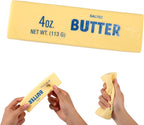 Butter Squeeze Squishy Toy, PU Material Butter Stick Slow Rising Squeeze Food Fidget Toy for Office School (Light Yellow) - Happy Cube Squish