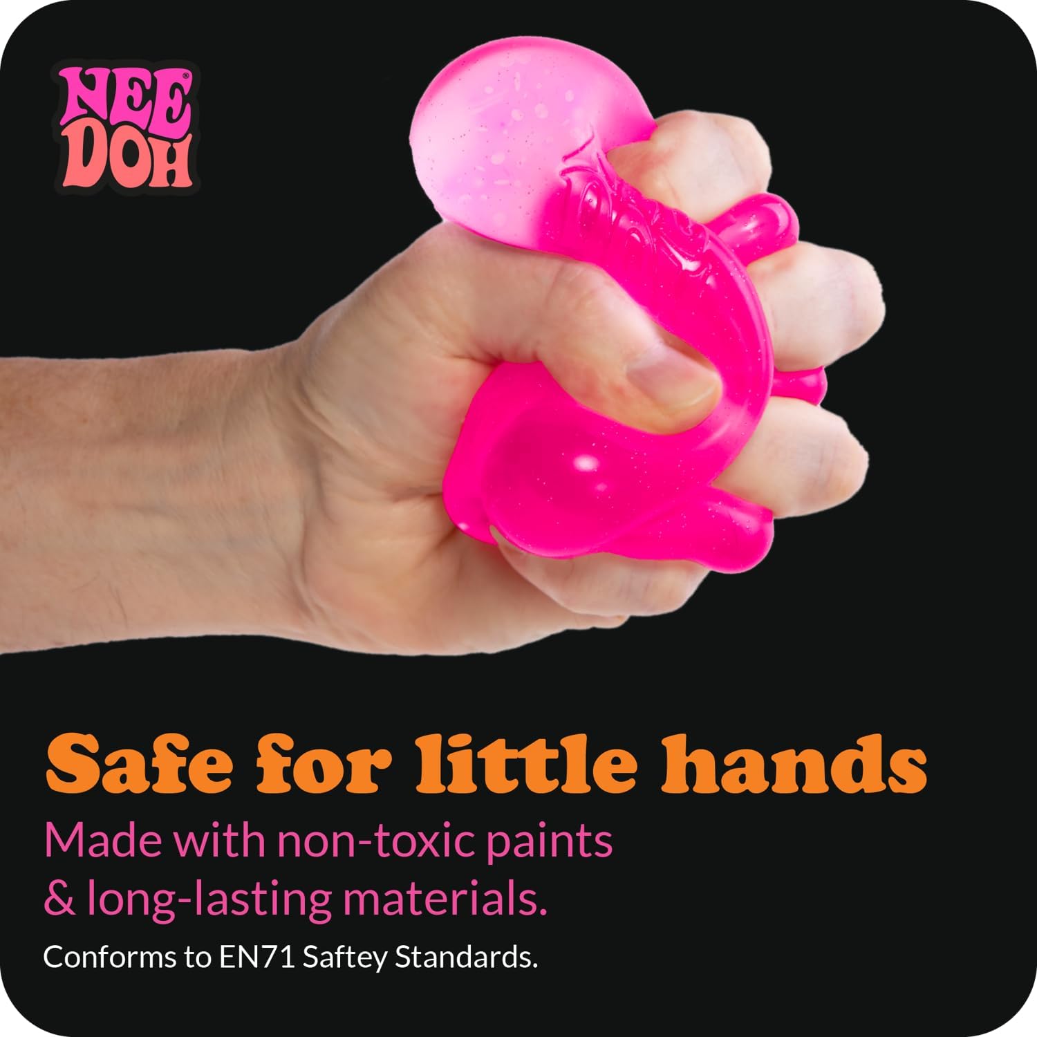 Schylling NeeDoh Dream Drop - Sensory Squeeze Toy with Dreamy Smooth Squeeze - 3" Tall - Color May Vary (Pack of 1) - Dreamy Sensory Favorite