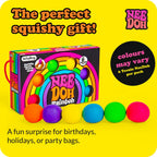 Schylling NeeDoh Rainboh Teenie - Sensory Squeeze Toy - Contains 6 Mini Groovy Globs - 1.5" Wide - Multicolored - Fun Travel Squish