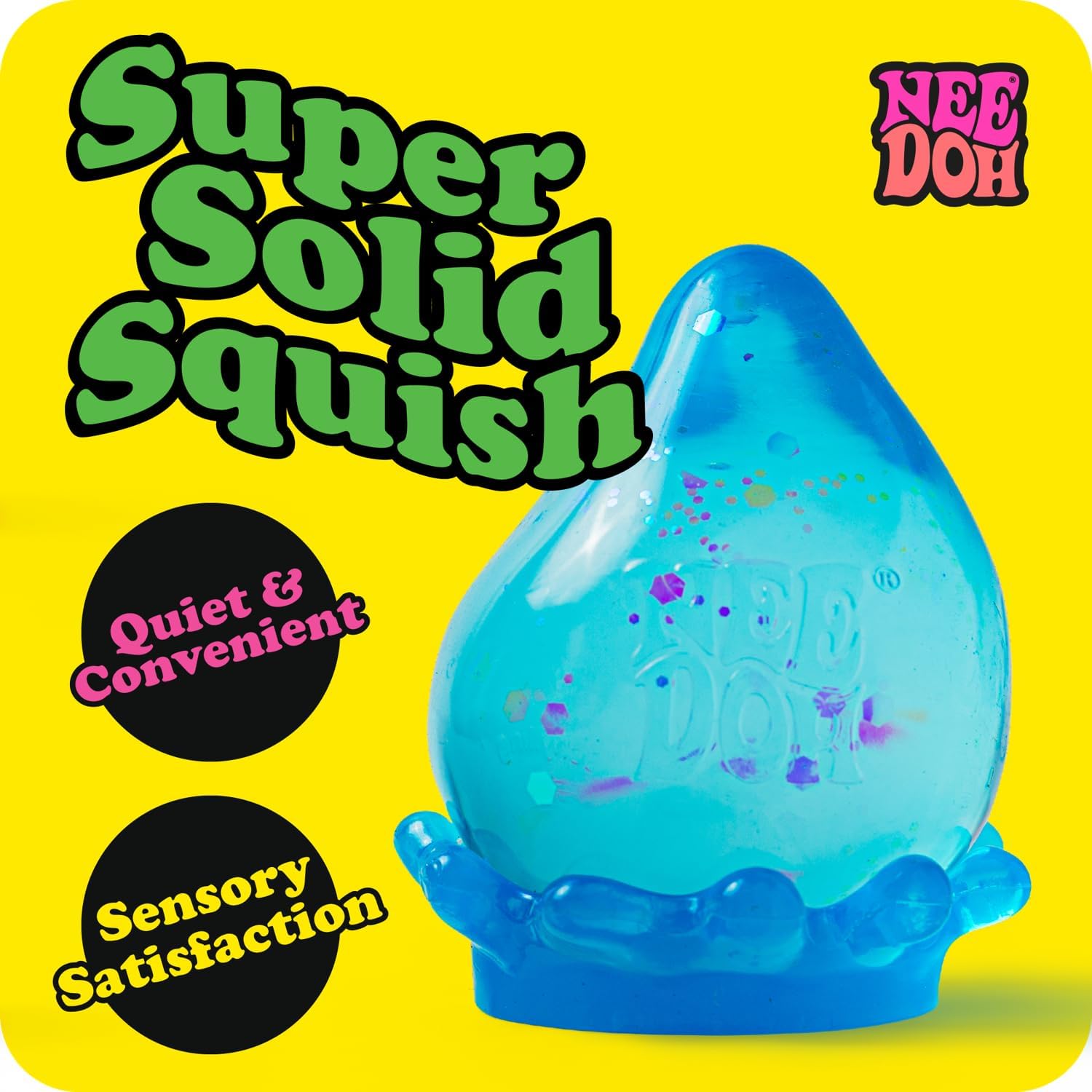 Schylling NeeDoh Dream Drop - Sensory Squeeze Toy with Dreamy Smooth Squeeze - 3" Tall - Color May Vary (Pack of 1) - Dreamy Sensory Favorite