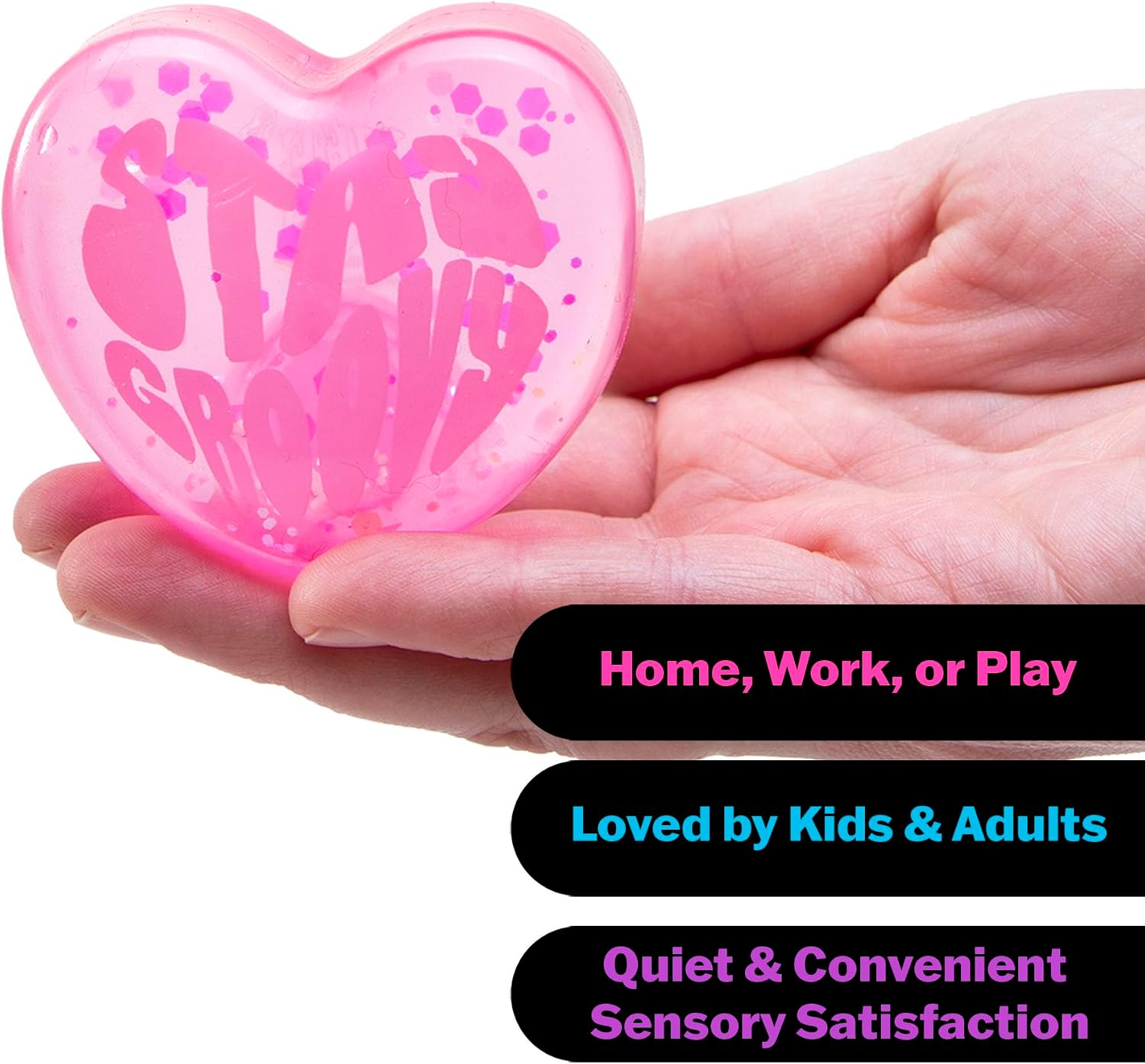 Schylling Needoh Good Vibes Only - Sensory Squeeze Toy - Colors May Vary (1 Per Pack) - Friendly Sensory Favorite