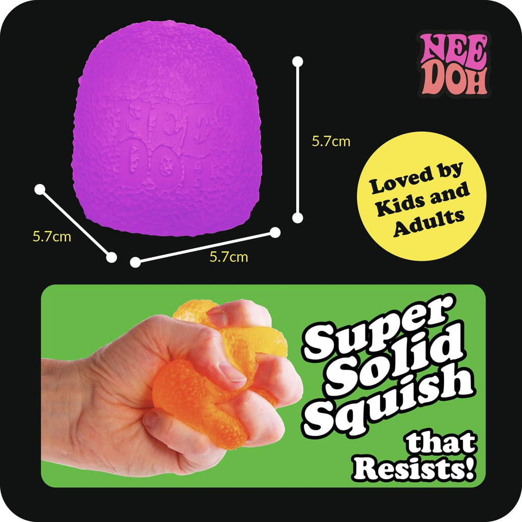 NeeDoh Gumdrop - Textured Sensory Toy with Super Solid Squish - Satisfying Treat Squish