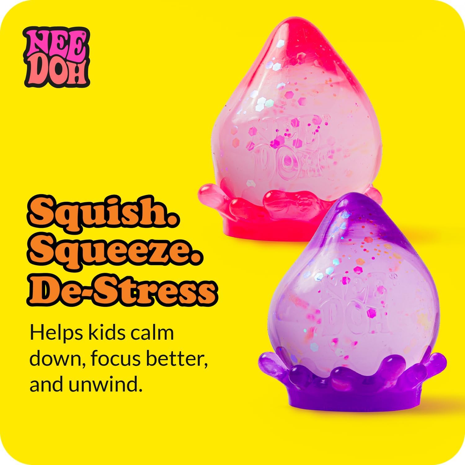 Schylling NeeDoh Dream Drop - Sensory Squeeze Toy with Dreamy Smooth Squeeze - 3" Tall - Color May Vary (Pack of 1) - Dreamy Sensory Favorite