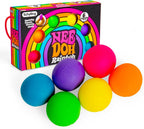 Schylling NeeDoh Rainboh Teenie - Sensory Squeeze Toy - Contains 6 Mini Groovy Globs - 1.5" Wide - Multicolored - Fun Travel Squish