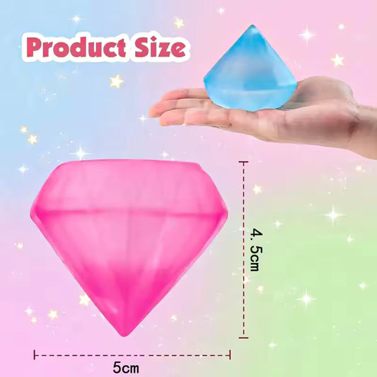 Schylling NeeDoh Groovy Jewel - Sensory Toy - Satisfying Super Sparkly Jelly Filling - Ages 3 and Up - Color May Vary; One Per Pack - Friendly Tactile Fidget